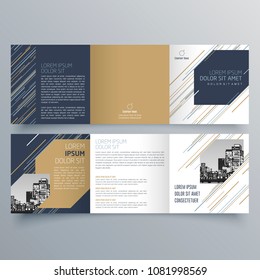 Brochure design, brochure template, creative tri-fold, trend brochure
