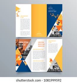 Brochure design, brochure template, creative tri-fold, trend brochure