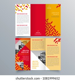 Brochure design, brochure template, creative tri-fold, trend brochure