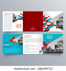Brochure design, brochure template, creative tri-fold, trend brochure