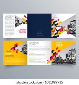 Brochure design, brochure template, creative tri-fold, trend brochure