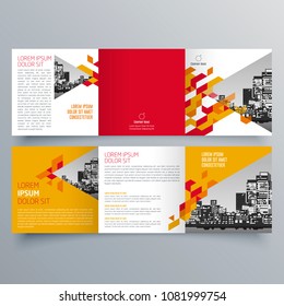 Brochure design, brochure template, creative tri-fold, trend brochure