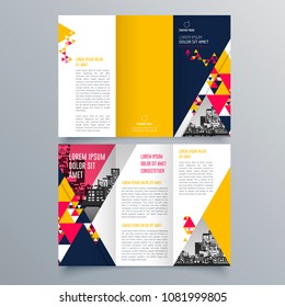 Brochure design, brochure template, creative tri-fold, trend brochure