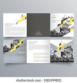 Brochure design, brochure template, creative tri-fold, trend brochure