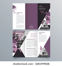 Brochure design, brochure template, creative tri-fold, trend brochure