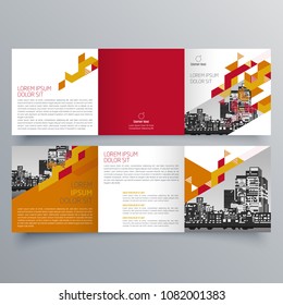Brochure design, brochure template, creative tri-fold, trend brochure