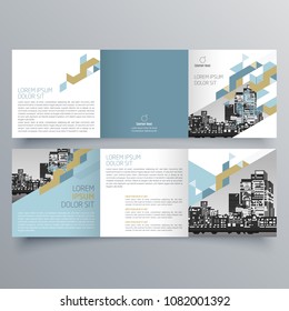 Brochure design, brochure template, creative tri-fold, trend brochure