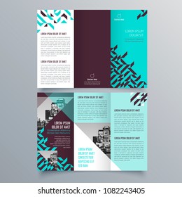 Brochure design, brochure template, creative tri-fold, trend brochure
