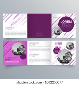 Brochure design, brochure template, creative tri-fold, trend brochure