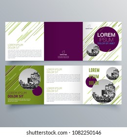 Brochure design, brochure template, creative tri-fold, trend brochure
