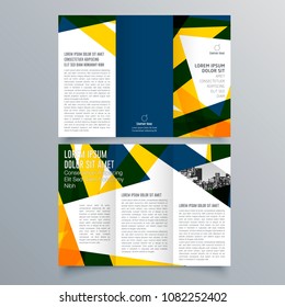 Brochure design, brochure template, creative tri-fold, trend brochure