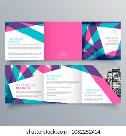 Brochure design, brochure template, creative tri-fold, trend brochure
