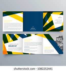 Brochure design, brochure template, creative tri-fold, trend brochure