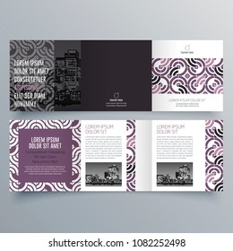 Brochure design, brochure template, creative tri-fold, trend brochure