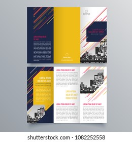 Brochure design, brochure template, creative tri-fold, trend brochure