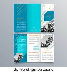 Brochure design, brochure template, creative tri-fold, trend brochure