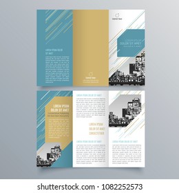 Brochure design, brochure template, creative tri-fold, trend brochure