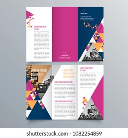 Brochure design, brochure template, creative tri-fold, trend brochure