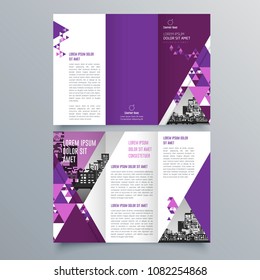 Brochure design, brochure template, creative tri-fold, trend brochure