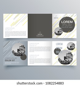 Brochure design, brochure template, creative tri-fold, trend brochure