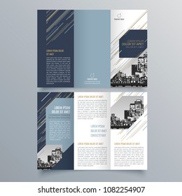 Brochure design, brochure template, creative tri-fold, trend brochure