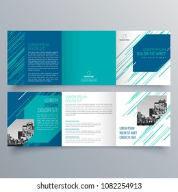 Brochure design, brochure template, creative tri-fold, trend brochure