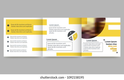 Brochure design, brochure template, creative tri-fold, trend brochure