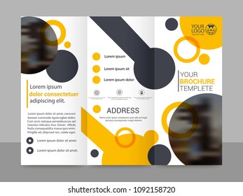 Brochure design, brochure template, creative tri-fold, brochure