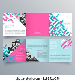 Brochure design, brochure template, creative tri-fold, trend brochure