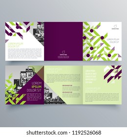 Brochure design, brochure template, creative tri-fold, trend brochure