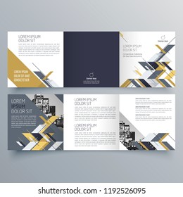 Brochure design, brochure template, creative tri-fold, trend brochure