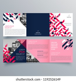 Brochure design, brochure template, creative tri-fold, trend brochure