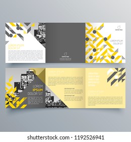 Brochure design, brochure template, creative tri-fold, trend brochure