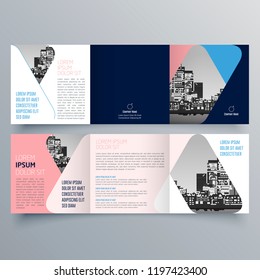 Brochure design, brochure template, creative tri-fold, trend brochure