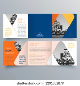 Brochure design, brochure template, creative tri-fold, trend brochure