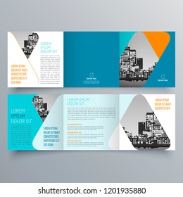 Brochure design, brochure template, creative tri-fold, trend brochure