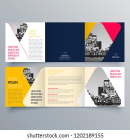 Brochure design, brochure template, creative tri-fold, trend brochure