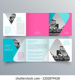 Brochure design, brochure template, creative tri-fold, trend brochure