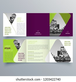 Brochure design, brochure template, creative tri-fold, trend brochure