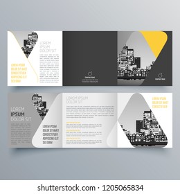 Brochure design, brochure template, creative tri-fold, trend brochure