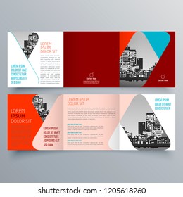 Brochure design, brochure template, creative tri-fold, trend brochure