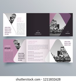 Brochure design, brochure template, creative tri-fold, trend brochure