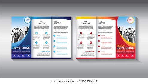 Brochure design, brochure template, creative tri-fold, trend brochure