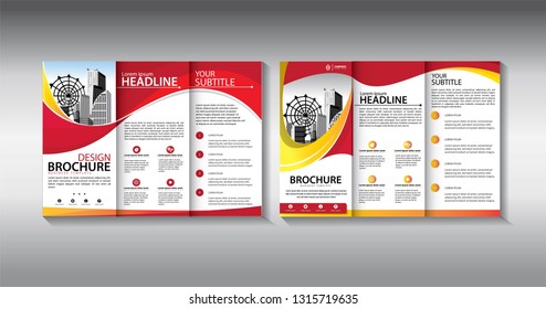 Brochure design, brochure template, creative tri-fold, trend brochure