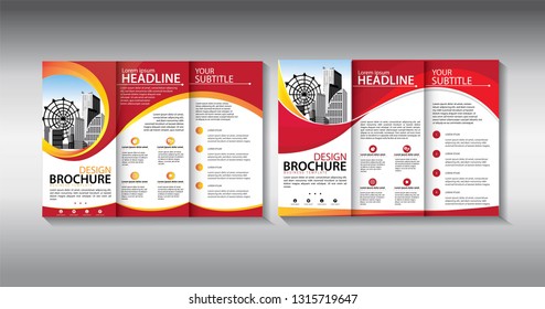 Brochure design, brochure template, creative tri-fold, trend brochure