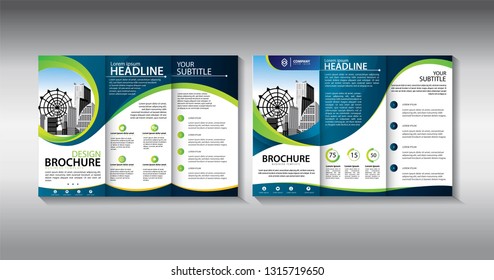 Brochure design, brochure template, creative tri-fold, trend brochure