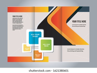 Brochure design, brochure template, creative tri-fold, trend brochure