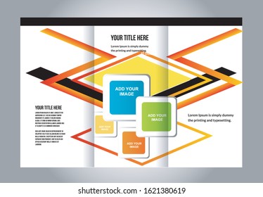 Brochure design, brochure template, creative tri-fold, trend brochure