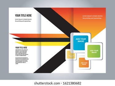 Brochure design, brochure template, creative tri-fold, trend brochure
