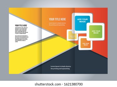 Brochure design, brochure template, creative tri-fold, trend brochure